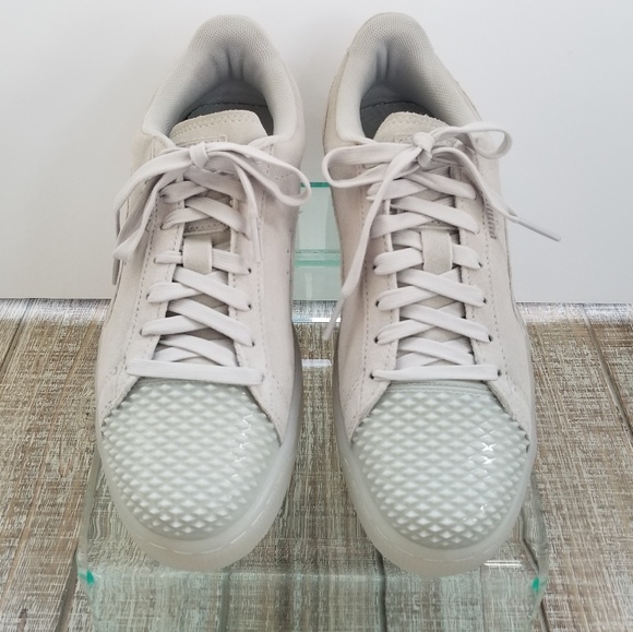 NEW! PUMA Grey Suede Jelly Woman's Sneakers - Picture 2 of 8